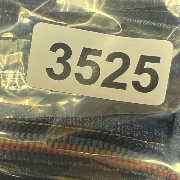 Lena Jeans Blue Denim BOHO Colorful Embroidery W28 Mid Rise Festival Button Flap - Picture 12 of 12